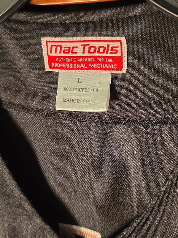 Mac Tools #38 Baseball Style Jersey Size: L - ( Large ) gallery