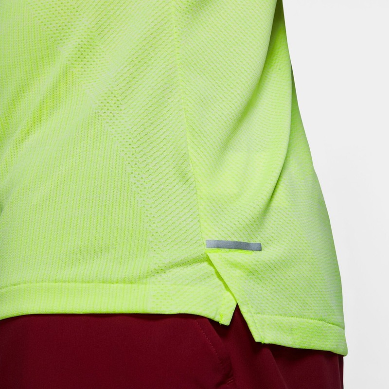 Nike Techknit Ultra Dri Fit Volt Reflective Running Shirt Sz M NEW AJ7615 702 gallery