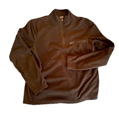 ALPINE DESIGN Mens 1/4 Zip LS Black sz L Fleece