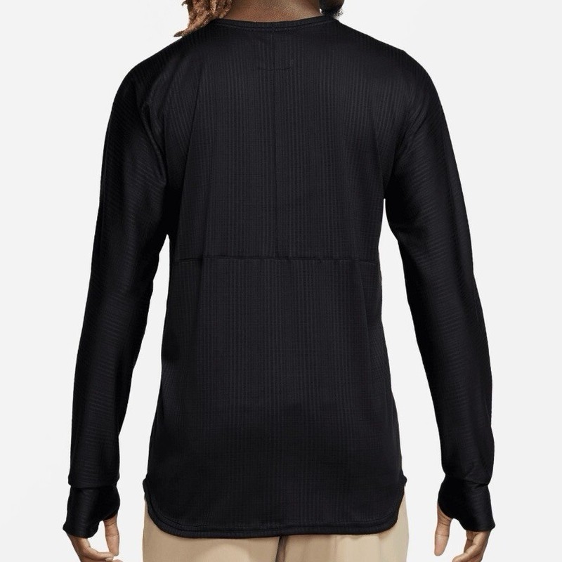 Nike Yoga Long Sleeve Top Size Small Mens Black Dri Fit Thumbholes $85 gallery