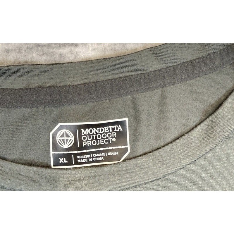 Mondetta Outdoor Project Shirt Mens Sz XL, Lightweight, Dark Gray Normcore gallery
