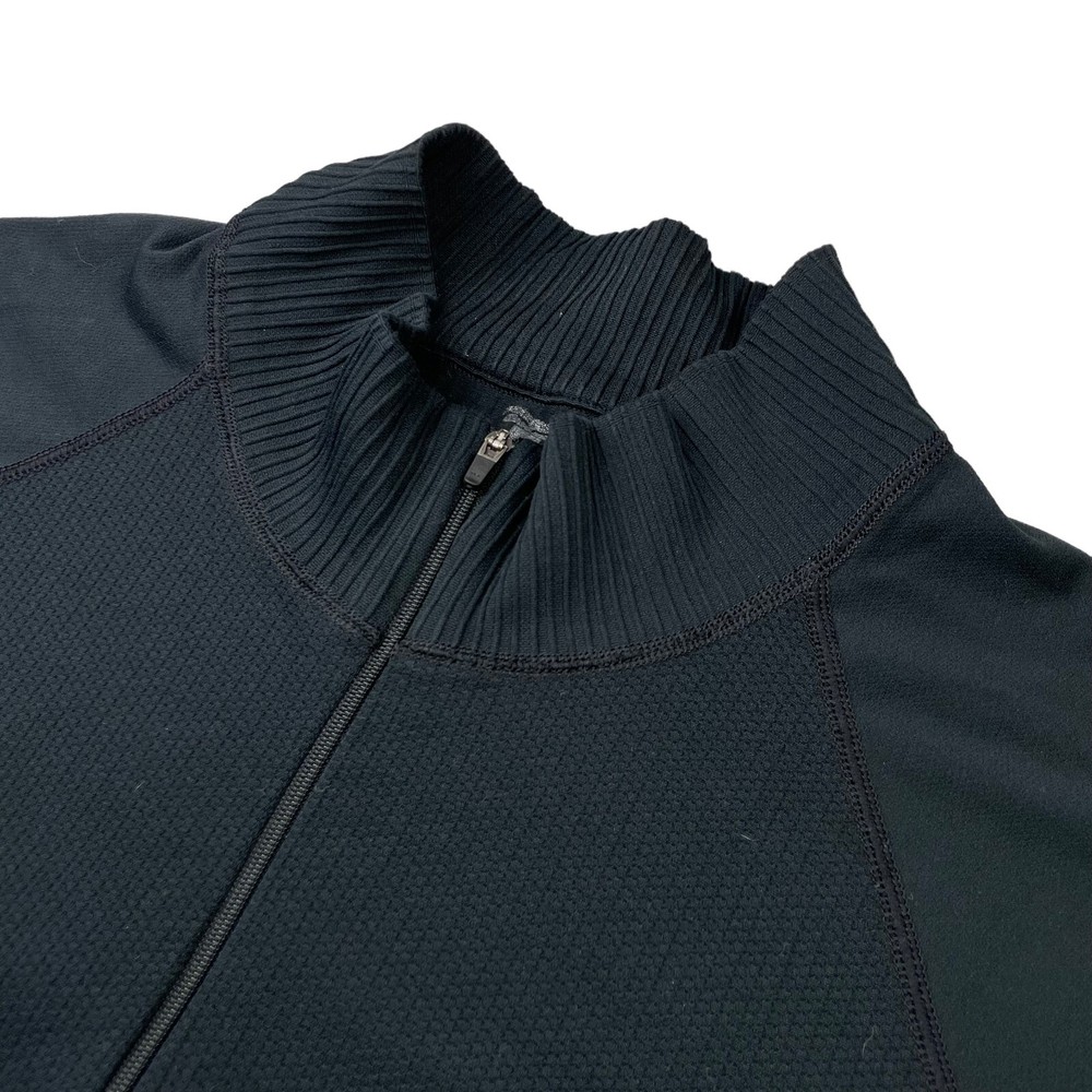 Patagonia Men's Performance Base Layer Capilene 1/4 Zip Pullover Black • Medium