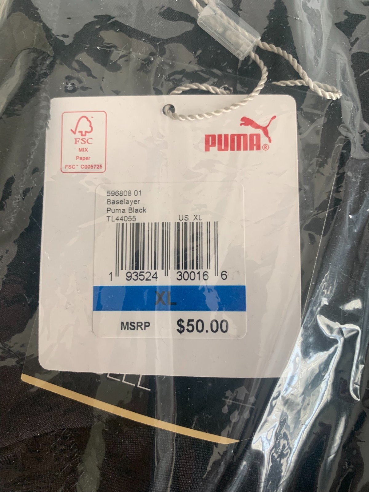 Puma Drycell Baselayer Men's Long Sleeve Shirt Size XL NWT gallery