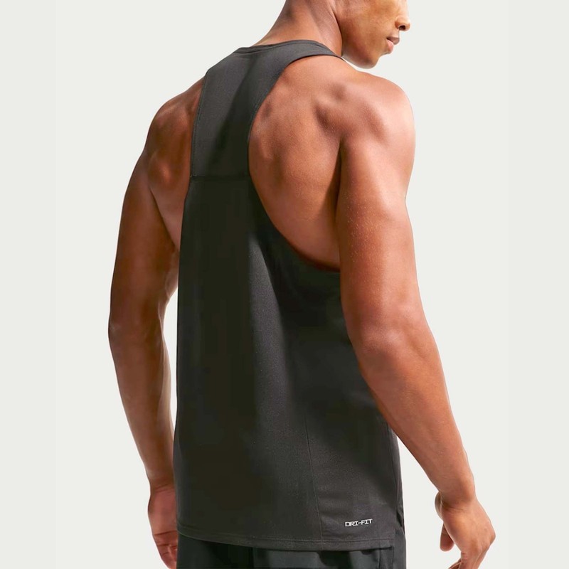 Nike Men's Dri-FIT Fast Running Singlet Tank Top Black FN4229-010 gallery