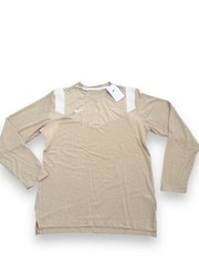 Nike Coaches Long Sleeve Dri-Fit Athletic Football Top Beige DJ5118 783 Men’s M