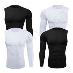 Men Base Layer One Arm Long Sleeves Running T-Shirts Boy Basketball Sportswear
