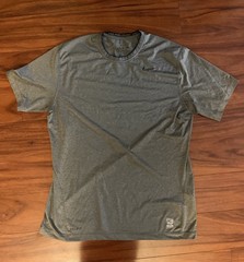 Nike Pro Combat Fitted Dri Fit Active Work Out Mesh Back T Shirt Size Large