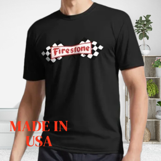 NEW Retro Firestone Flags PREMIUM FUNNY TEE USA SIZE S-XL T-SHIRT gallery