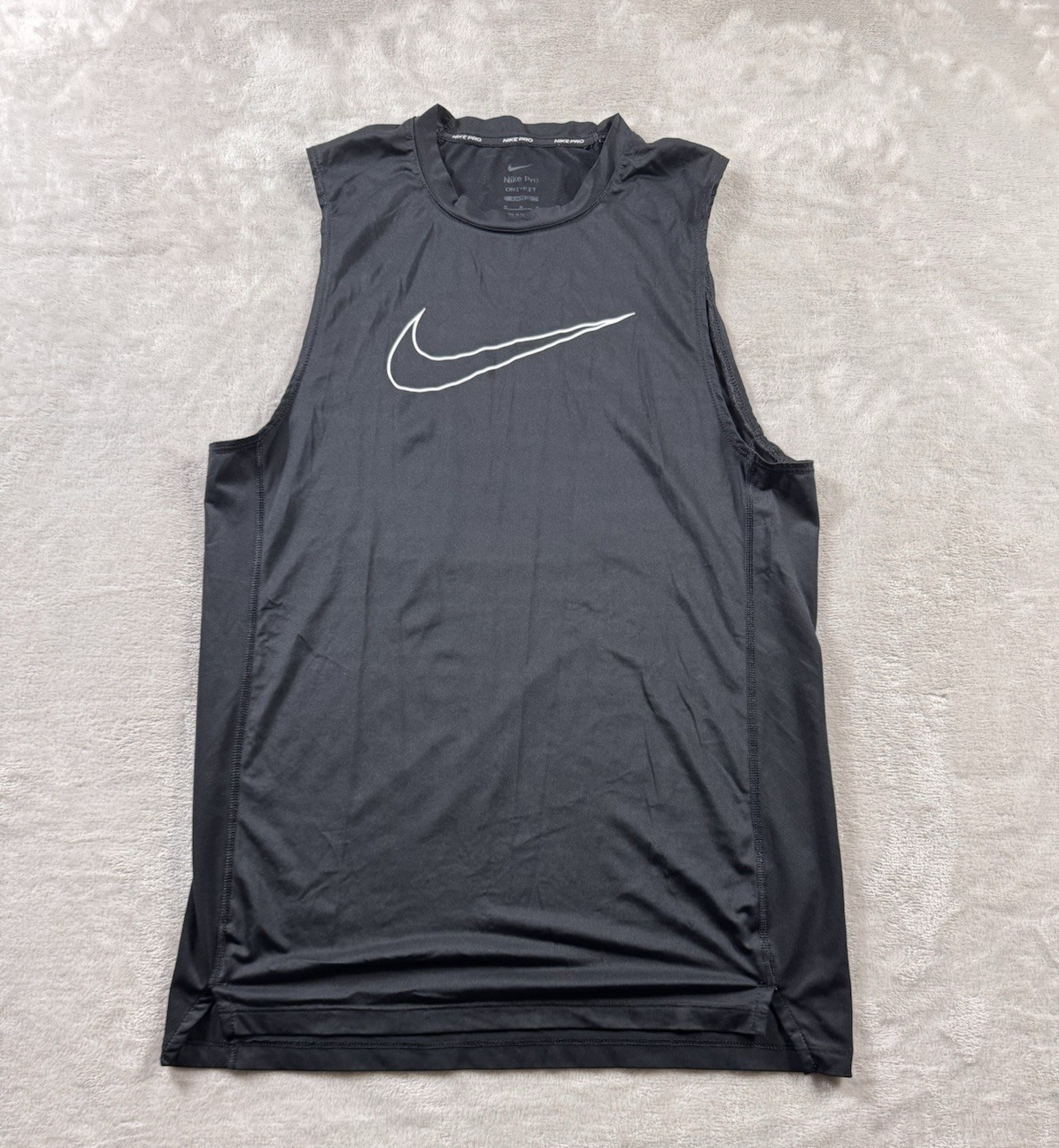 Nike Pro Combat Slim Fit Dri-FIT Men's Compression Sleeveless Tank Top Black M gallery