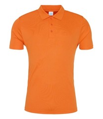 Mens Just Cool Smooth Sports Polo’s. Orange Crush M-XXL. T9948