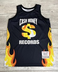 Cash Money Records Headgear Classics Basketball Jersey Mens Size Small