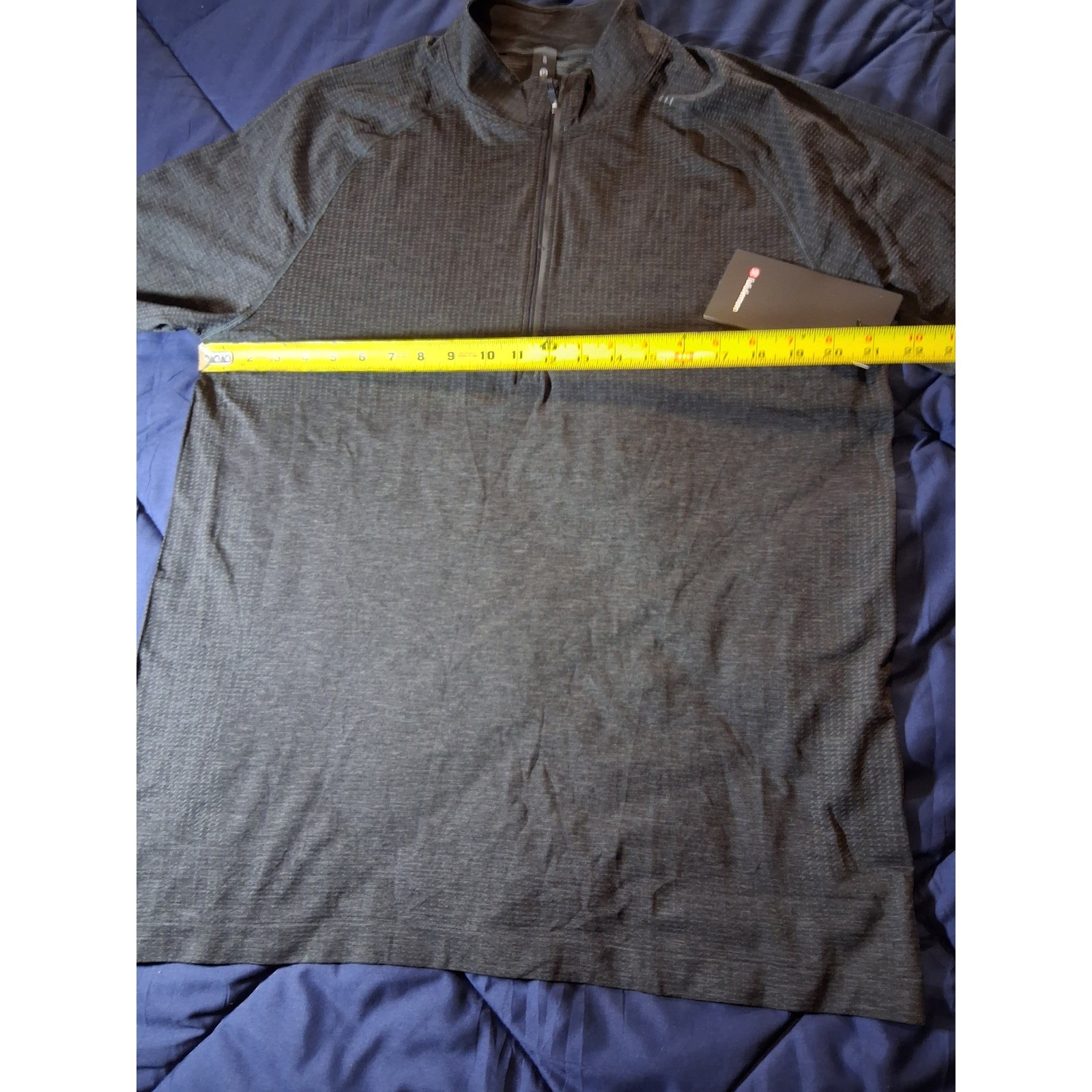 Lululemon Metal Vent Tech 1/2 Zip 2.0 Graphite Grey Black XL LM3F64S New gallery