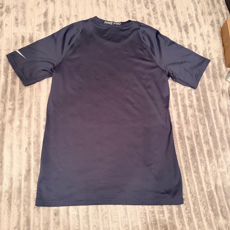 Men’s Nike Pro Dri-FIT Short Sleeve Compression Shirt Size Large Charcoal Gray gallery
