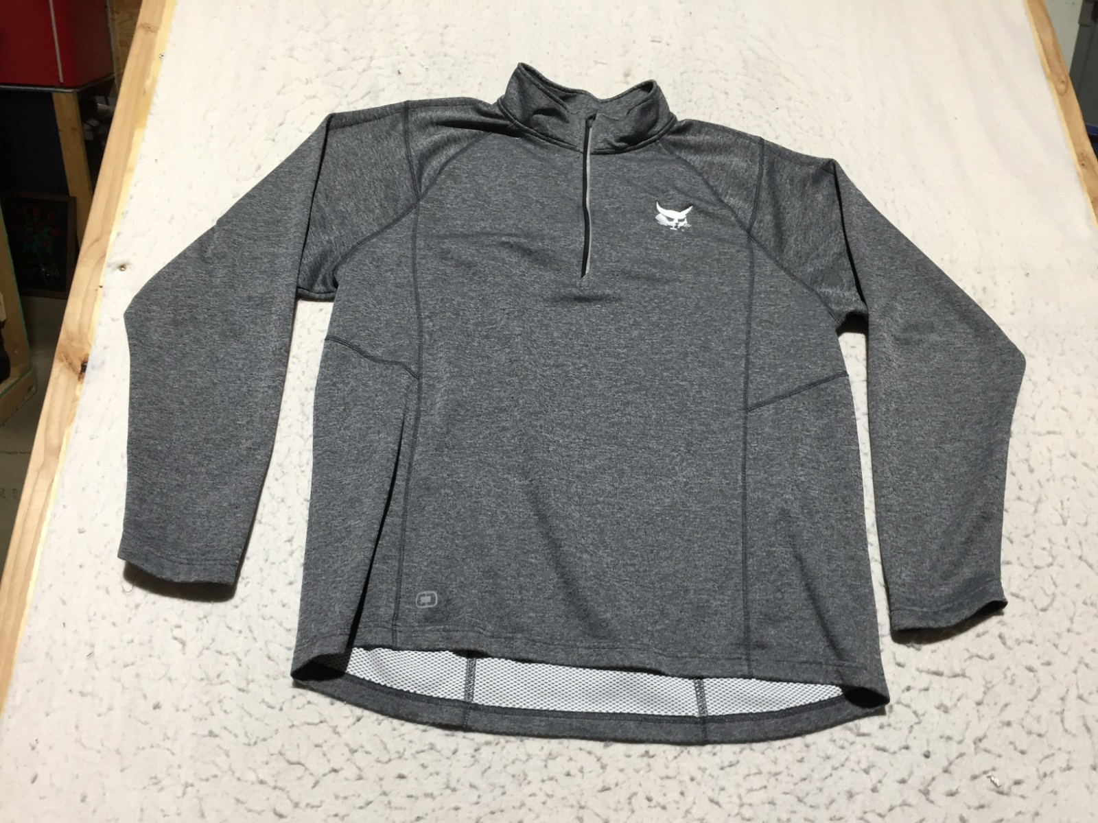Ogio Endurance Bobcat Pullover Shirt Mens 3XL Gray 1/4 Zip Mock Neck Long Sleeve gallery