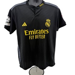 Adidas Jersey 2XL (M/L) Black Real Madrid 2023-24 Third Kit AEROREADY Soccer