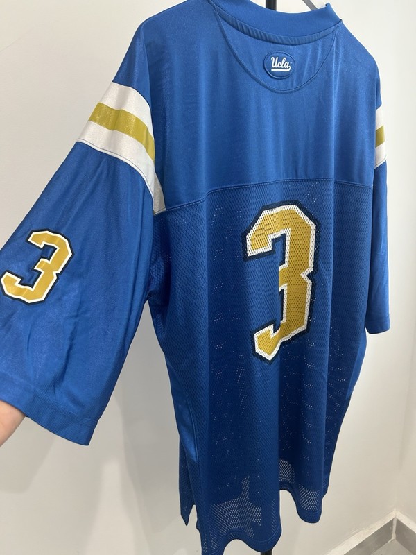Men’s Adidas NCAA UCLA Bruins #3 Classic Home Blue/Gold Football Jersey Size XL gallery
