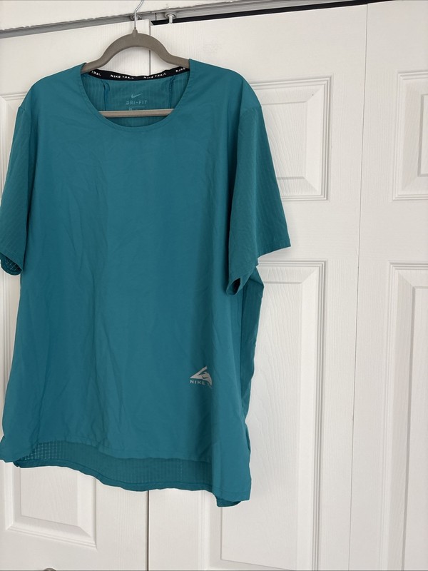 Men's Nike Trail Dri Standard Running Run Short Sleeve Breathe Shirt SZ XL gallery