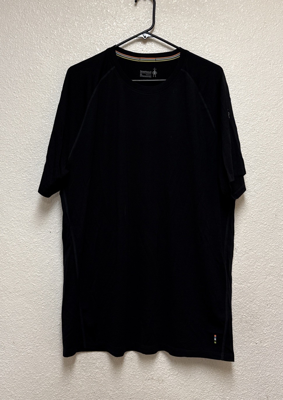Smartwool Men’s Merino Sport 150 Short Sleeve Tee Black SW016041 Stretch Sz XL gallery