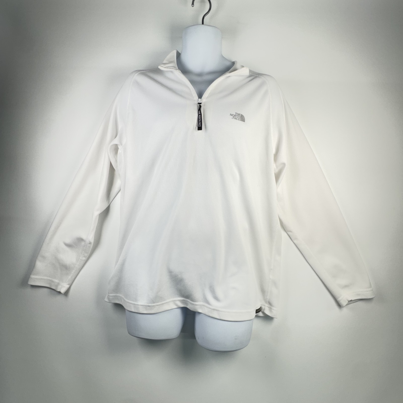 The North Face Men's Vaporwick 1/4 Zip Activewear Pullover Top White Size L gallery