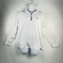 The North Face Men’s Vaporwick 1/4 Zip Activewear Pullover Top White Size L
