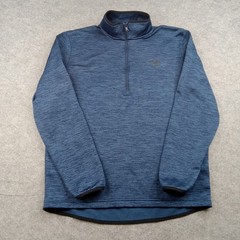 Under Armour Pullover Mens Medium Blue ColdGear 1/4 Zip Long Sleeve Top 1357145