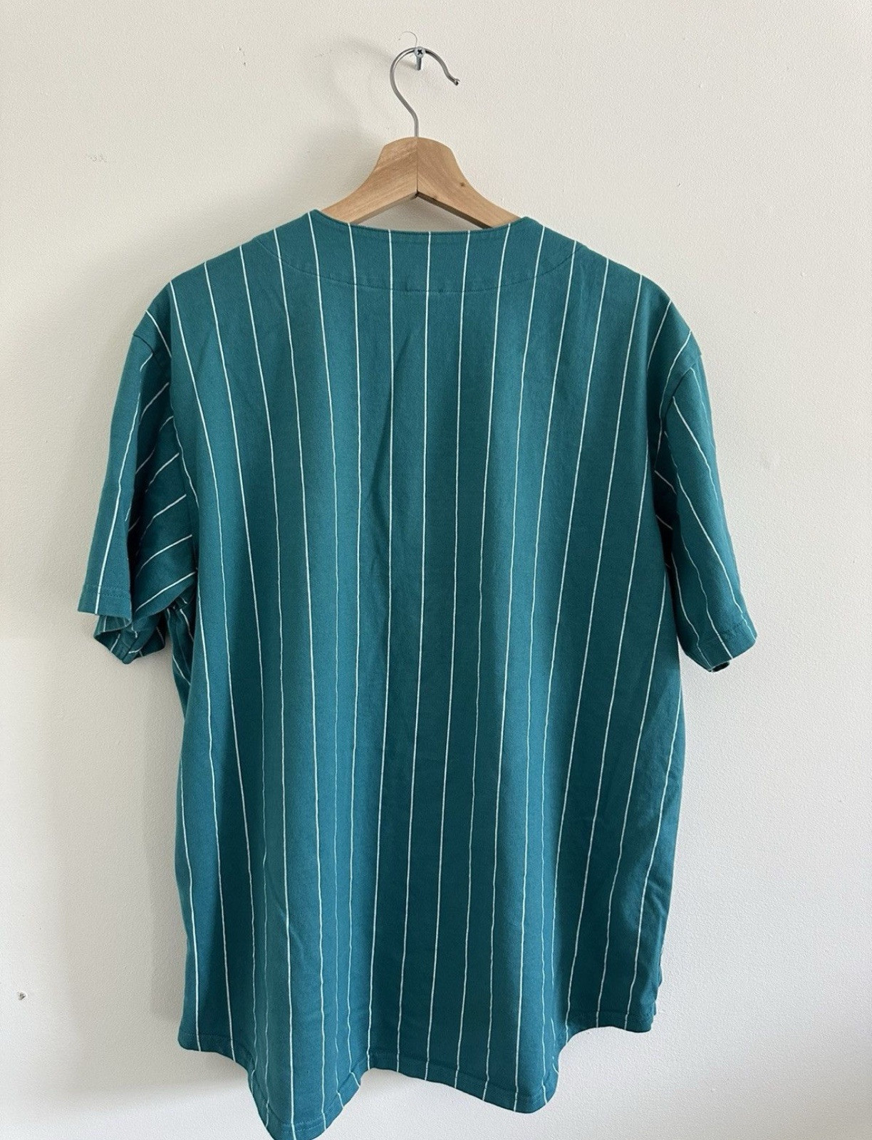 supreme love hate baseball jersey size M Blue Teal gallery