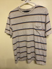 American Eagle Vintage Striped Tee Size Small Y2K 100% Cotton