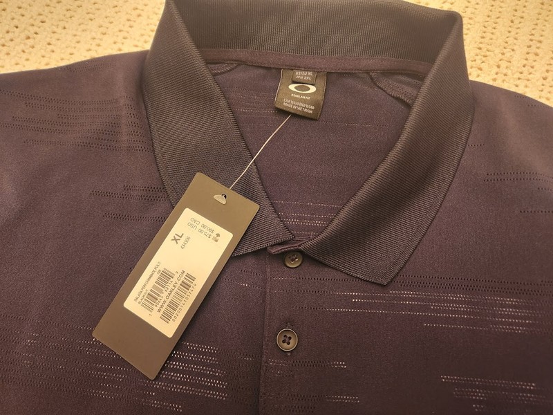 NWT Oakley Balata Perform Polo (XL size / BLACKOUT color) 50%OFF of $75 MSRP gallery