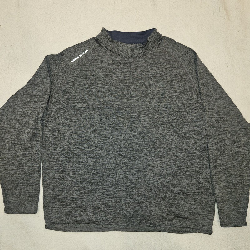 PETER MILLAR Mens Maven Quarter Zip Performance Fabric Pullover Size XXL gallery
