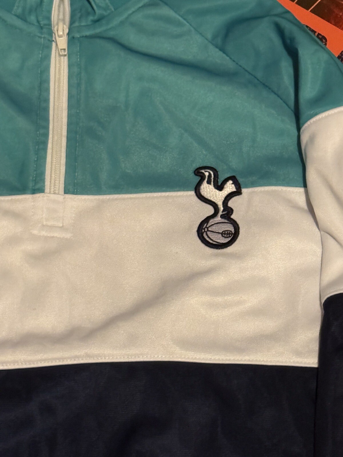 Tottenham Hotspur Track Jacket Large Blue Soccer Anthem Football White gallery