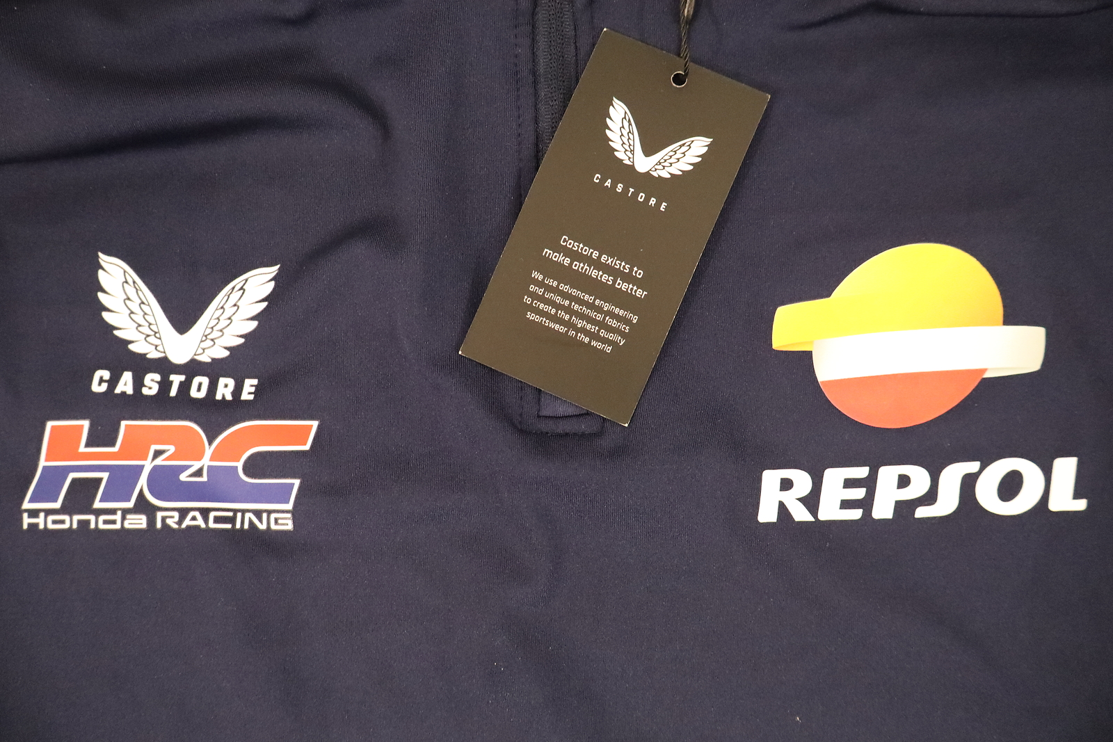 Castore HRC Honda Racing 1/4 Zip Top BNWT Peacoat S gallery