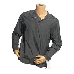 NEW Nike Men’s Wind Shirt Swoosh Pullover Long Sleeve Top Grey CT2688 Size S