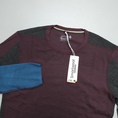 Smartwool Intraknit Thermal Merino Base Layer Shirt Men’s Size L Crew Purple