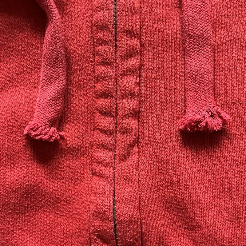 Vtg Y2K American Eagle Hooded Full Zip Sweatshirt Red / Gray Men‘s Size Medium M gallery