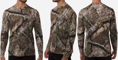Mens Realtree APX Camo Long Sleeve T-Shirt Dri Fit UPF 30+ Wicking Tee XS-4XL