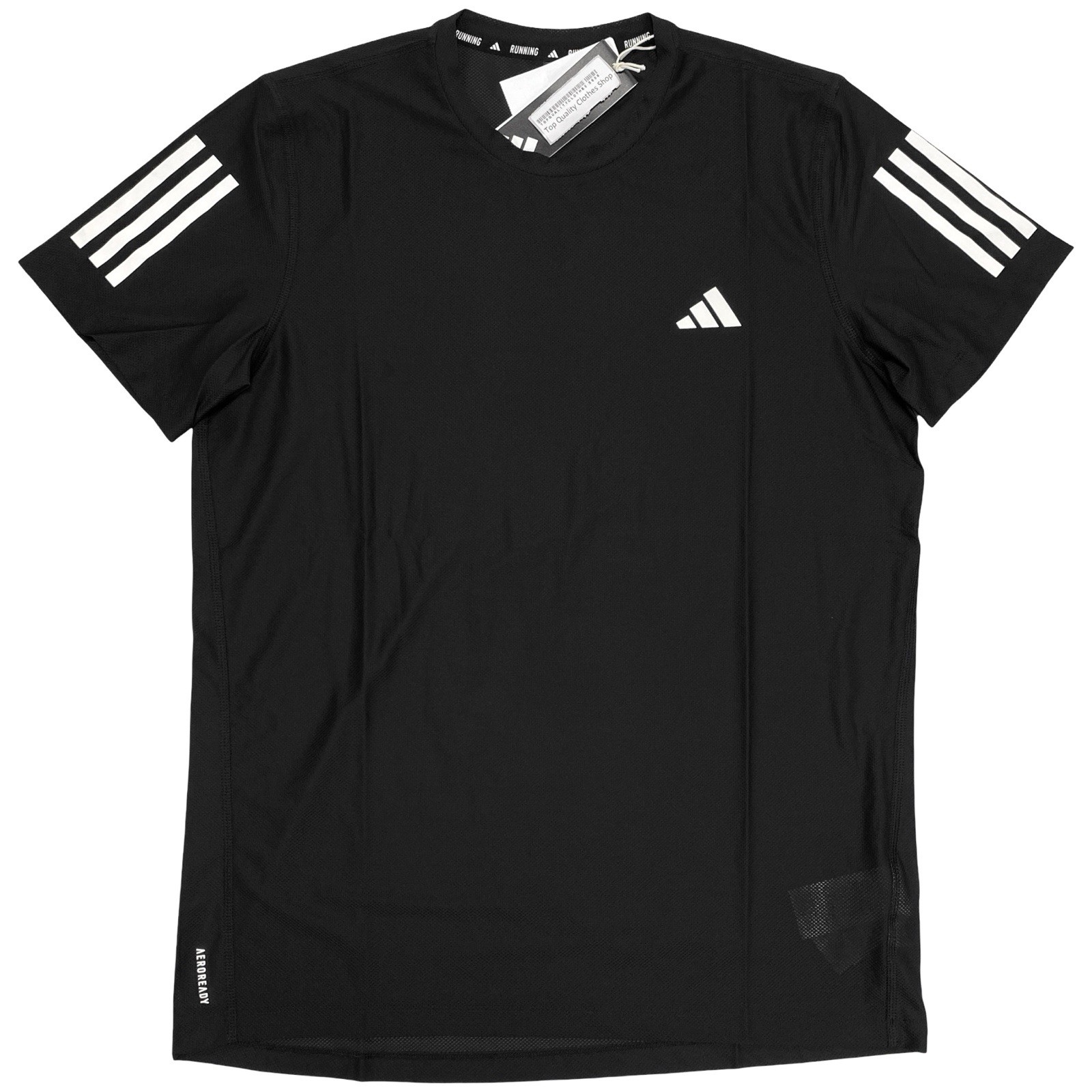 adidas Own The Run OTR Men's Short Sleeve Running Tee Shirt Black IN1500 gallery