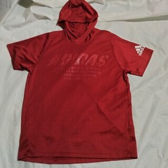 Adidas Men’s FreeLift Hooded Mesh T Shirt Hoodie Tee Red Size L