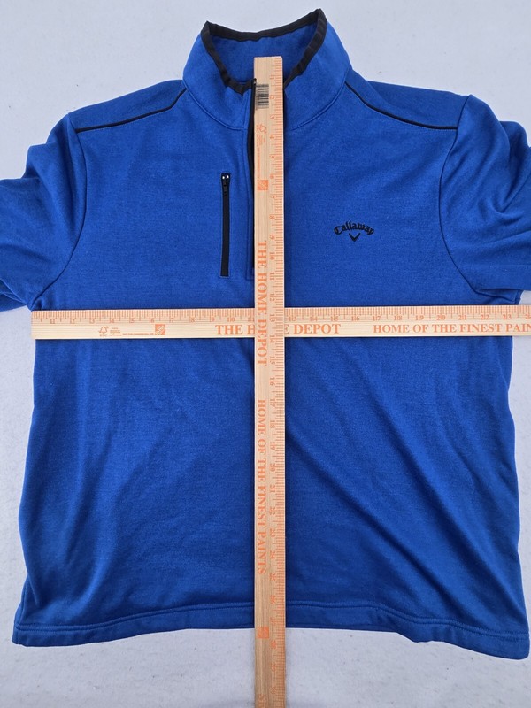 Callaway Golf Pullover Large Blue Pocket Thermal Long Sleeve Active Men gallery