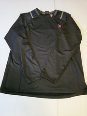 Spyder Active Shirt Mens Medium Black Pullover Long Sleeve Stretch Quick Dry