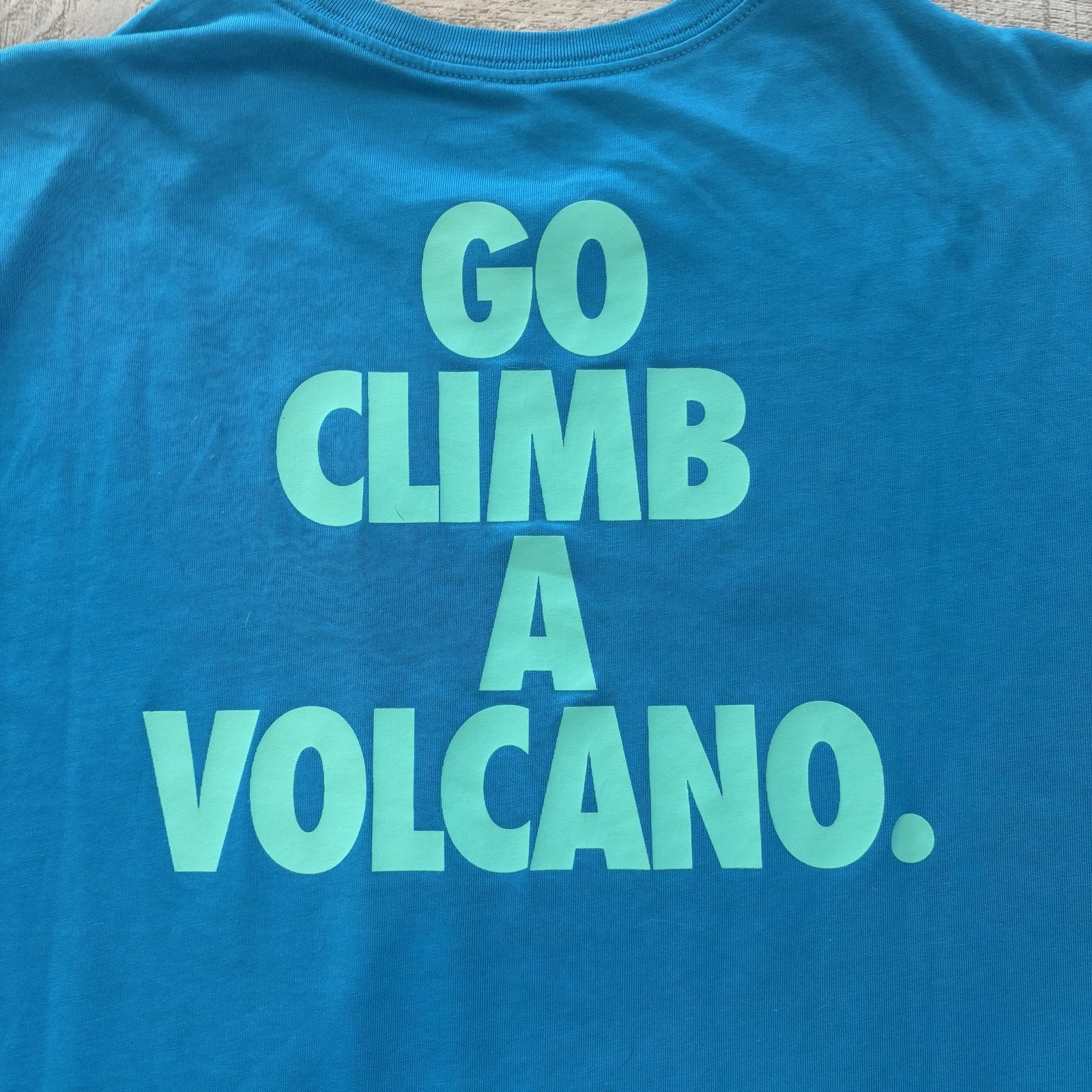 Nike ACG Go Climb a Volcano Dri-Fit Tee Shirt Mens Large Teal Blue gallery