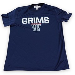 Adidas New England College Grims Hoops Shirt Mens XL Blue Clima Tech Basketball