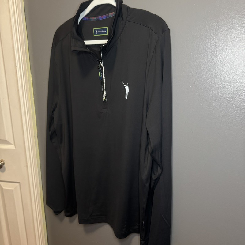 WILLIAM MURRAY MEN'S CHIP SHOT PULLOVER IN BLACK - SIZE L gallery