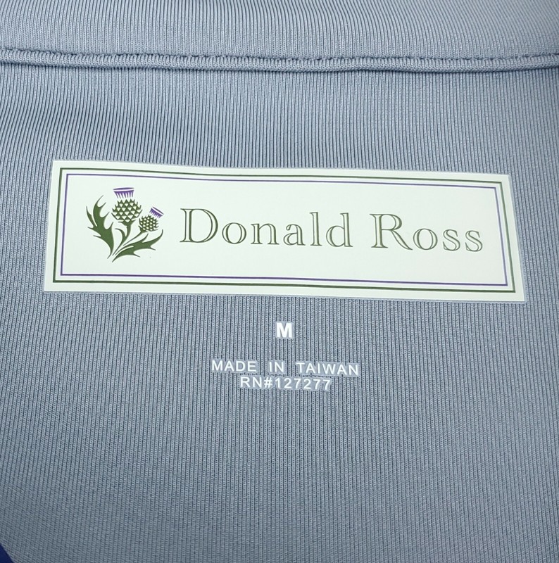 Medium DONALD ROSS POLYESTER SPANDEX 1/4 ZIP GOLF PULLOVER Navy Blue gallery