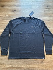 Under Armour Project Rock Cuffed Long Sleeve Black T-Shirt Size Large Loose Fit