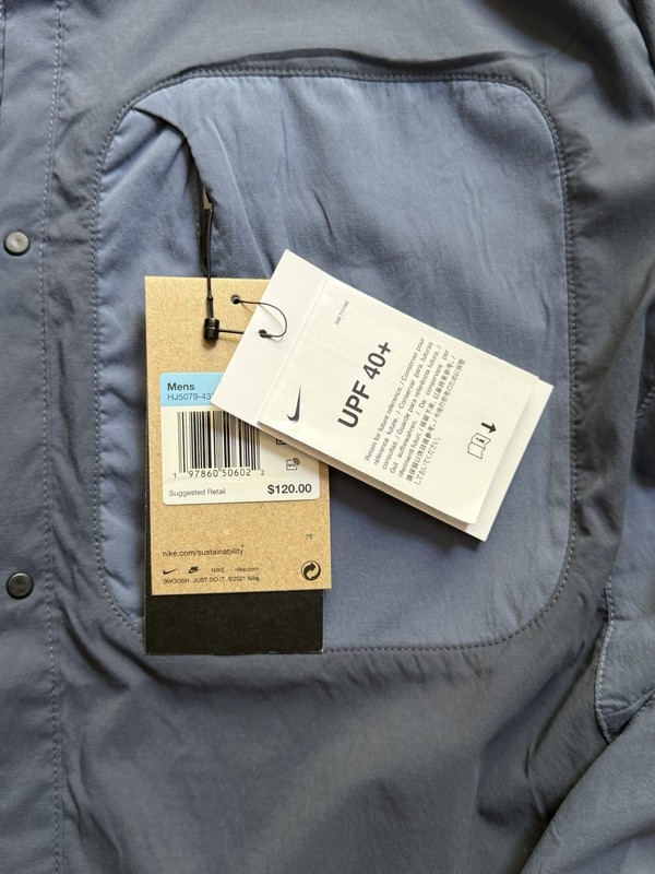 Nike Trail UPF 40+ DRI-FIT ADV UV Running Shirt Jacket Men Medium gallery