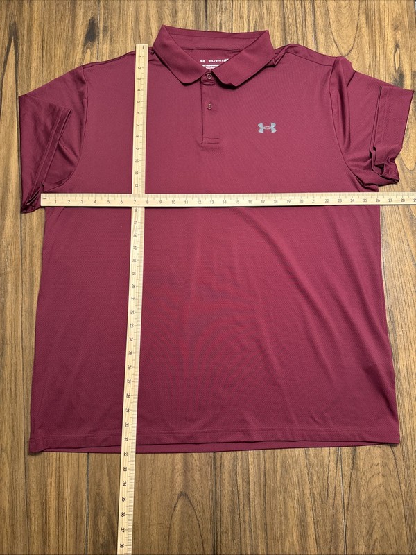 Under Armour Men's BUNDLE-2 Polos Aqua Green And Burgundy Size 3XL gallery