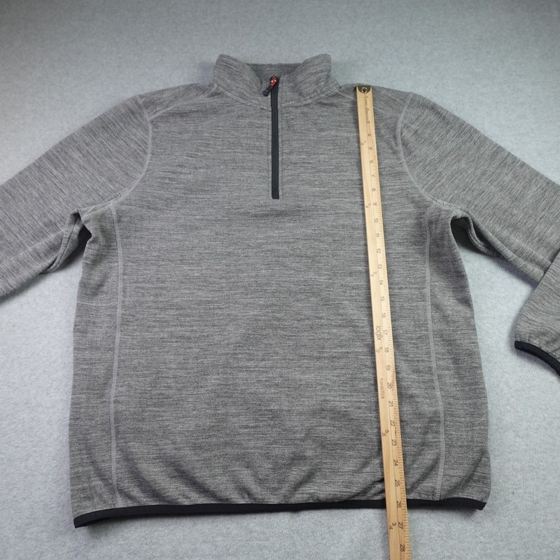 Avalanche Pullover Mens Large Gray Athletic 1/4 Zip Hiking Activewear gallery