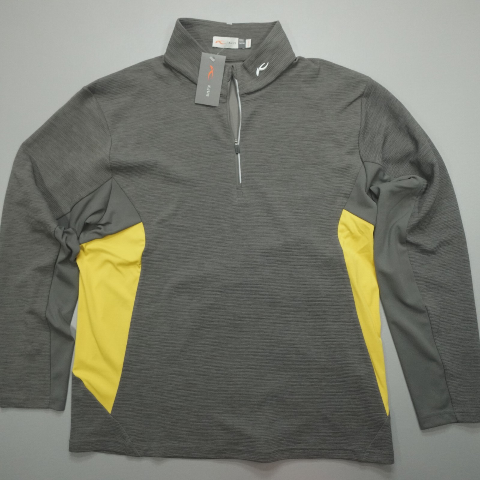 KJUS Men's Roman Midlayer Half Zip Shirt Iron Slim Fit Size 2XL 56 gallery