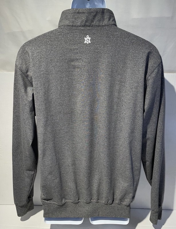 TURTLESON Siro 1/4 Zip Golf Pullover Sz M 42 Chest Performance Heathered Gray gallery