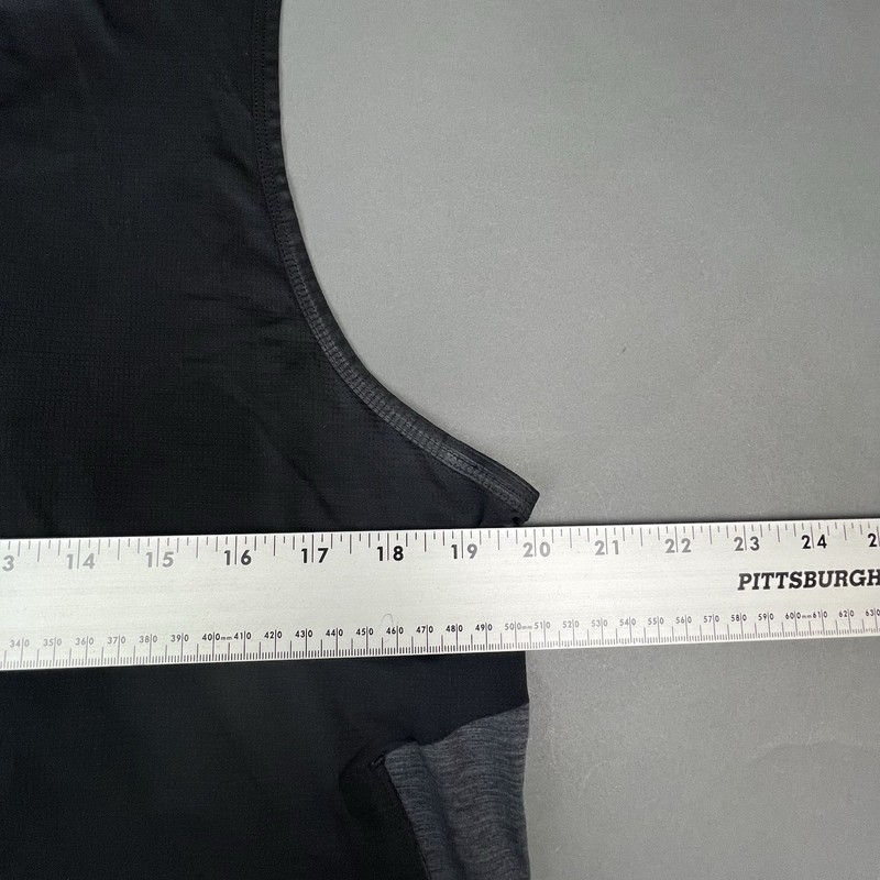Lululemon Tank Top Mens Medium Black Gray Fast And Free Running Sleeveless Shirt gallery